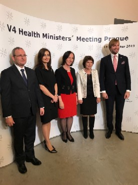 Stretnutie ministrov zdravotníctva V4 v Prahe